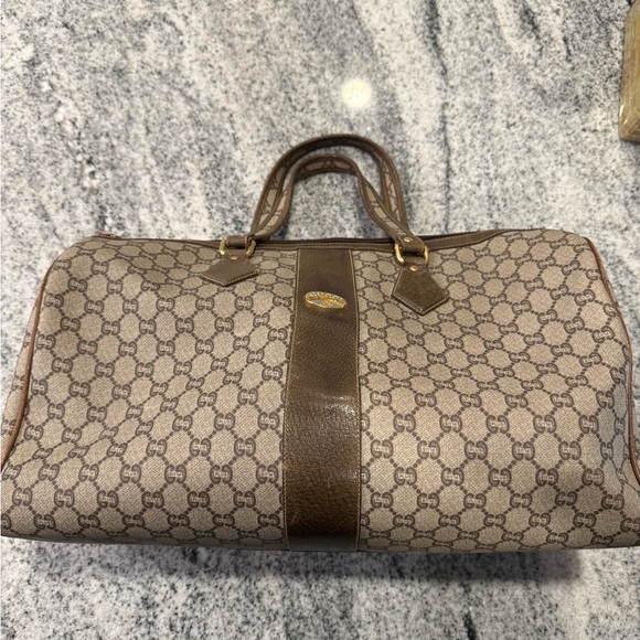 Gucci Plus Handbags - Gucci Plus Vintage Brown Monogram Travel Bag